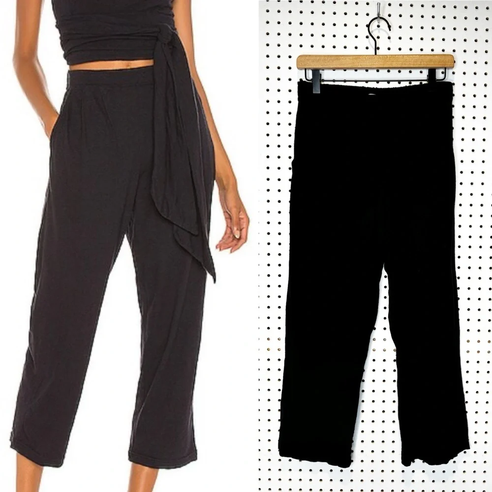 Free People Beach | Nikki Wide Leg Lounge Pants in Black Sz. Small